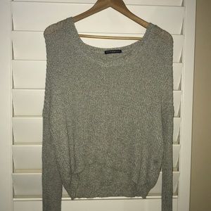 Brandy Melville heather grey cozy sweater